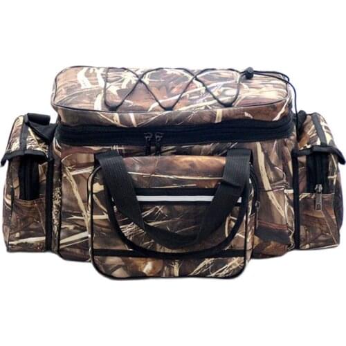 Fishing Tackle Bag Waterproof Fishing Tackle Two-Layer Storage Bag Hunting Fishing Bag Shoulder Bag Fishing Tackle Bag Pack