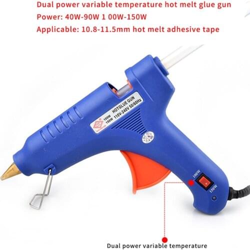 Dual Power Adjustable Temperature Hot Melt Glue Gun Manual High Power Household Dispenser CX-600