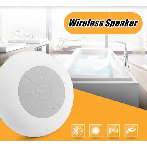 IPX4 Waterproof Wireless Bluetooth Speaker Bathroom Stereo Music Loudspeaker With Suction Cup Car Beach Outdoor Music Player