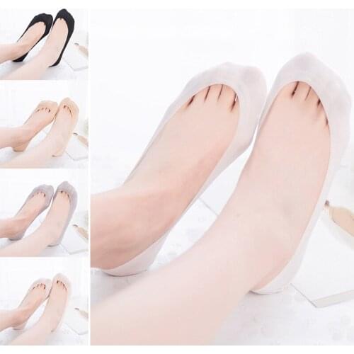 Women Breathable Ultrathin Non-Slip Invisible Boat Socks No Show Non Slip Loafer Liner Low Cut Rose Flower Cotton Short Sock