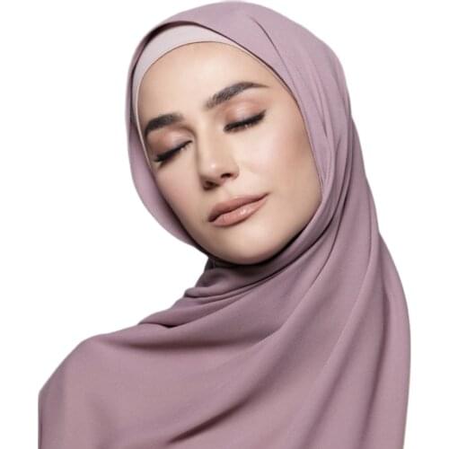 High Quality Bubble Chiffon Scarf Women Muslim Hijab Scarf Shawl Wrap Solid Plain Colors 10pcs/lot