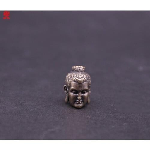 1PC Buddha Statue Retro Brass Copper EDC Paracord Beads Lanyard Pendants Knife Beads Umbrella Rope Cord Necklace Bracelet Beads