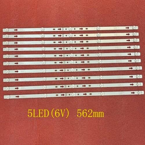 10pcs LED Backlight strip For TCL 32S6500S 32S6500 32S5300 32D1200 Philco PTV32D12D PTV32D12 4C-LB320T-DSA DSR 32HR332M05A7 V2