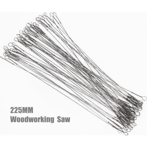 100pcs 225mm Woodworking Multi-sided Sawtooth Garland Saw Blade Multi Wire Tooth 0.6 0.7 0.8 1.0mm