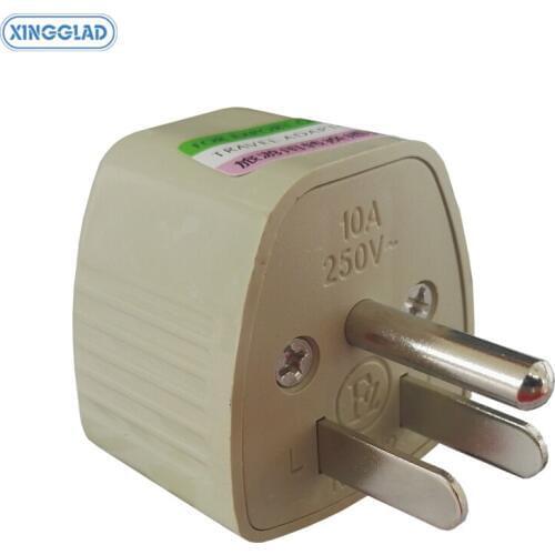 Hot Sale UK US AU TO US AC Power Socket Plug Travel Converter Adapter 10A 250V for Home Office Travel Charger Adapter