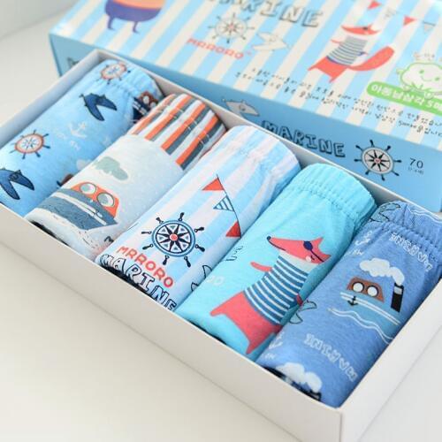 5 Pcs/lot Kid Boys Underwear cartoon For Baby Shorts Panties Children Boxer Underpants Briefs boys Underware Pants For 2-7T