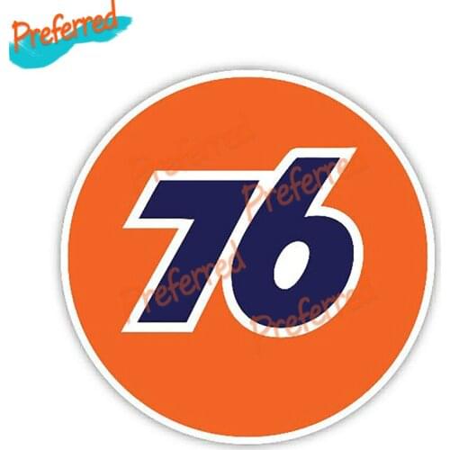 76 Gas Station Racing Sticker High Quality Decal Motocross Racing Laptop Helmet Trunk Wall Vinyl Car Sticker Die Cutting