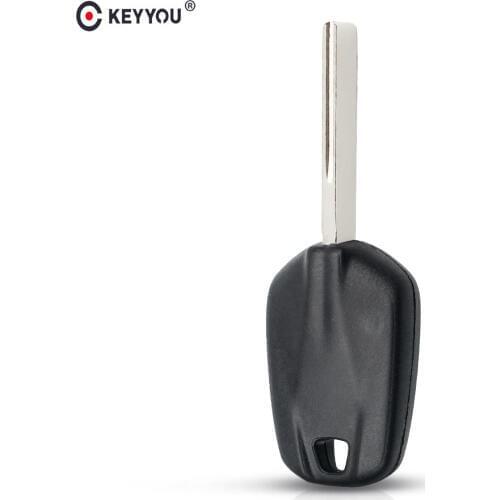 KEYYOU Car Transponder Chip Key Shell With HU83 Blade Blank Key Case For Citroen For Peugeot 508 Elysee Replacement Key Case
