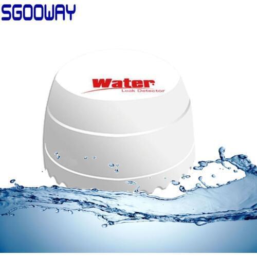 Sgooway Wireless Water Leakage alarm Intrusion Detector Leak Sensor Work With GSM PSTN SMS Home House Security for Alarm System