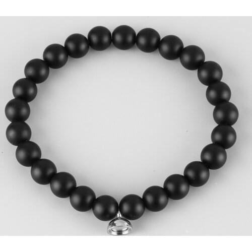 Couple Bracelet Natural Stone 8mm Magnet Clasp Dear Best Friend Men Bracelet Gift Volcanic Rocks Attractive Jewelry Bracelet