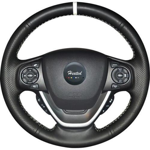 Hand-Sewing Microfiber leather wheel steering cover for Honda freed Cubierta del volante del coche Braid on the steering wheel