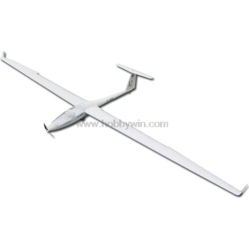 DG-505 Electric Glider 2600mm Fiberglass fuselage Balsa Wood wing RC Model Sailplane