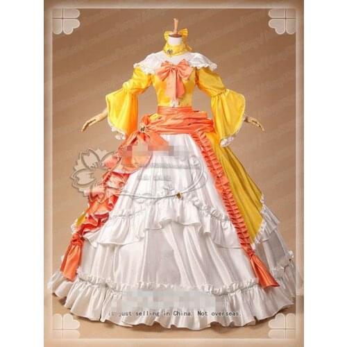 RIN VOCALOID Cosplay Rin Cosplay Costume rin party full Court dress custom size/made halloween costumes for women