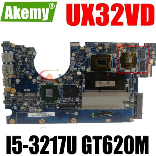 AKEMY UX32VD Laptop Motherboard For ASUS UX32VD Original Mainboard 2GB-RAM I5-3217U GT620M