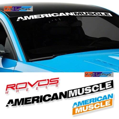 Front Rear Windshield Sticker Car Window Decal For Mustang Comaro Styling Accessories