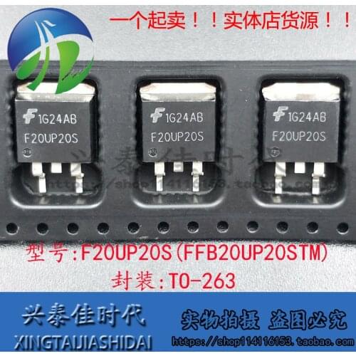 Original new 5pcs/ F20UP20S FFB20UP20STM 20A/200V TO-263