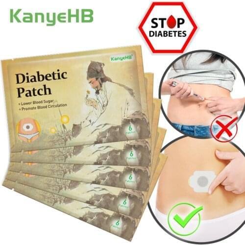 30pcs/5bag Diabetic Patch Stabilizes Blood Sugar Level Balance Blood Glucose Herbal Diabetes Patches Treatment Slim Plaster A605