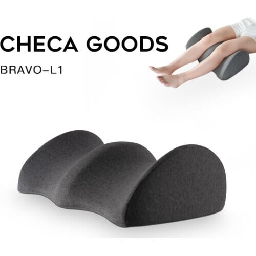 CHECA GOODS Knee Pillow for Back Pain Provides Relief and Support for Sleeping on Side Stomach or Back Memory Foam Leg Pillow