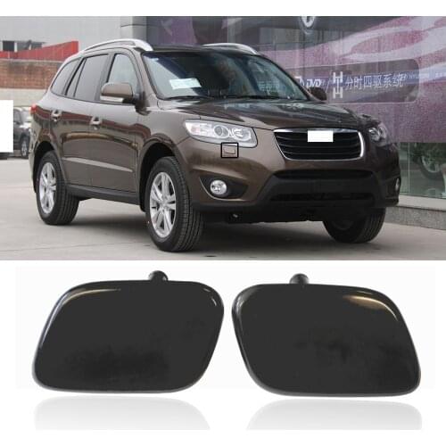 CAPQX For Hyundai Santa Fe MKII 2009-2012 Car Front Bumper Headlight Washer Spray Nozzle Jet Cap 98690-2B500 98680-2B500
