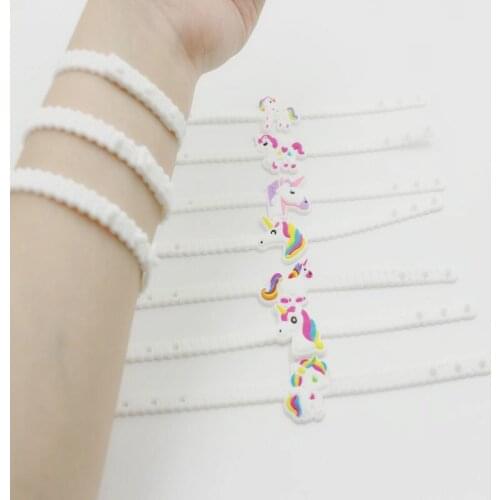 10 Pcs Unicorn Party Decoration Rubber Bracelet Bracelet Baby Shower Bridesmaid Groomsmen Decorate Birthday Party Gifts,Q