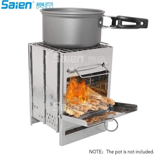 Mini Foldable Camping Stove,Collapsible Wood StoveNylon Carry Bag Outdoor Backpacking Hiking Traveling Picnic BBQ