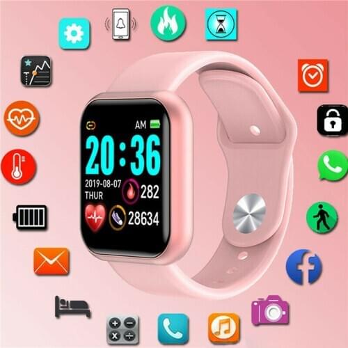Smart Watch B57S Heart Rate Blood Pressure Monitor Fitness Step Tracker Multifunction Touch Bracelet Not Include Charger