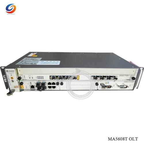 Original Hua Wei GPON OLT MA5608T 1G with 8port GPBD C+ MPWC DC Power supply
