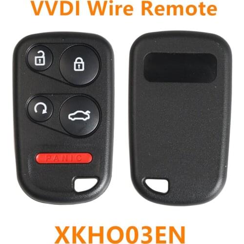 XRSHKEY XKHO03EN Xhorse Universal VVDI Wire Remote Control Car Key No Transpponder Chip for VVDI Mini Key Tool VVDI2