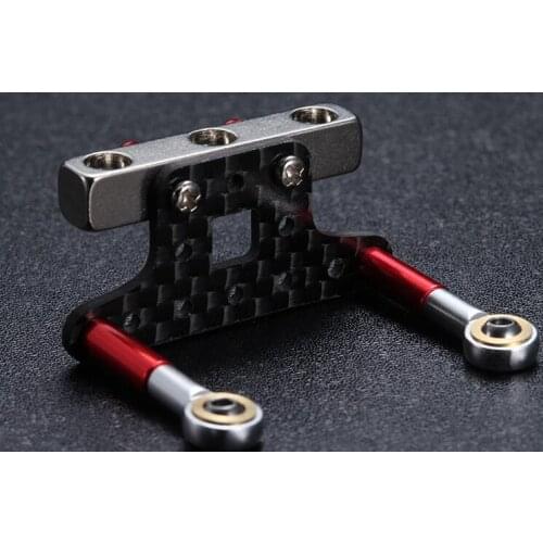 Rear Suspension Parts Bracket w/ Metal Ball End Dogbone Mass Damper Block for Tamiya Mini 4WD Car Model