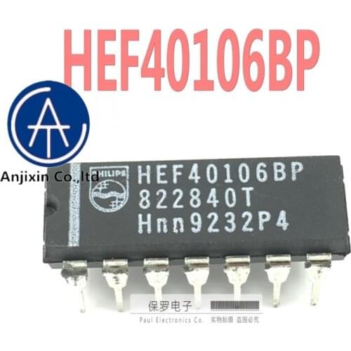 10pcs 100% orginal new six Schmitt trigger HEF40106BP HEF40106 DIP-14 in stock