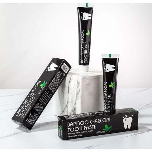 100%New Bamboo Black Toothpaste Teeth Whitening Deep All-purpose The Charcoal Clean Toothpaste Teeth Whitening Black A0F7