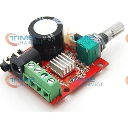 2pcs Enhanced 12V 10W+10W D Ver power HiFi mini digital amplifier board for arcade cabinet/amusement coin operated game machine