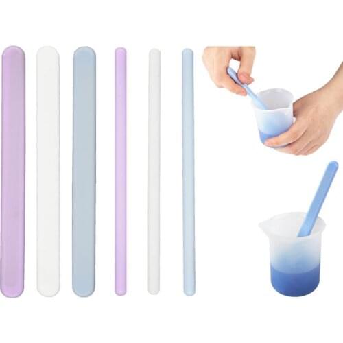 3pcs/SetDIY Crystal Epoxy Silicone Stirring Rod Mixed Resin Epoxy Tool Practical Resin Making Tools Kit Epoxy Glue Stir Stick
