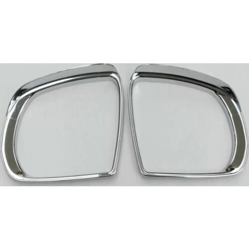 ABS Chrome Exterior Car Rearview Mirror Eyebrow Shelter Canopy Cap Cover Eyelids Frame Sticker For Jeep Cherokee 2014-2017