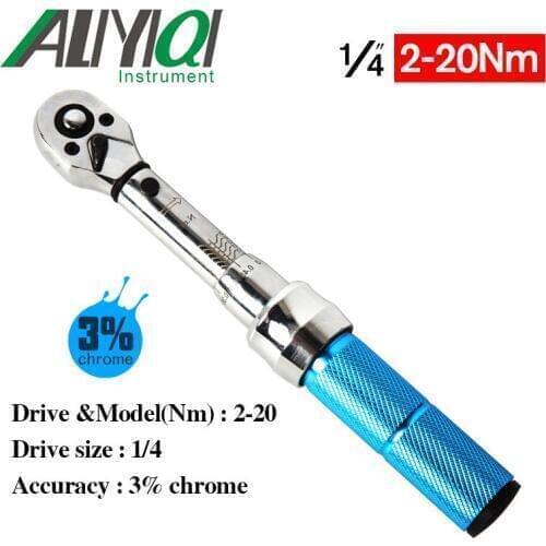 AYB 20-210N 1/2 Preset Torque Wrench 3% Chrome Hand Spanner Ratchet