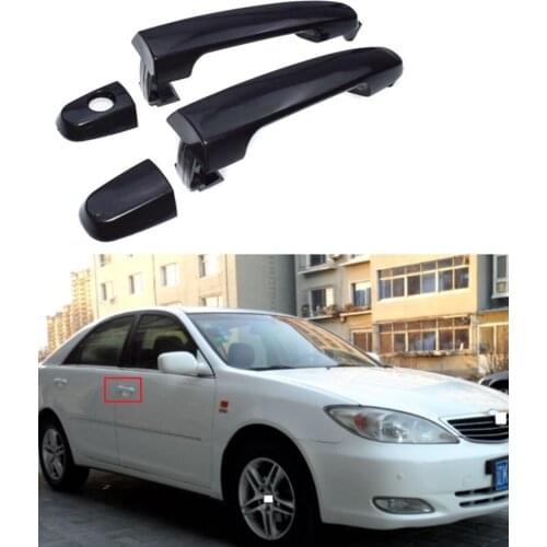 CAPQX For Toyota CAMRY 2.4 ACV30 MCV30 2003 2004 2005 2006 New Black Car Exterior Outside Door Handles Front Rear Left Right