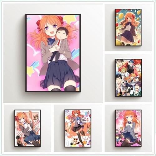 WTQ Canvas Painting Anime Posters Gekkan Shoujo Nozaki-Kun Sakura Chiyo Wall Decor Wall Art Picture Room Decor Home Decor