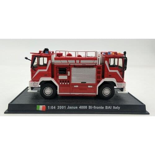 Diecast 1/64 Alloy BAL Italy France Classic Fire Truck Ladder Mini Model Toy Collection Gift Christmas Kids Hot Toys Boys Tank