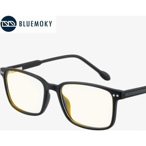 BLUEMOKY Square Blue Light Glasses Men Computer Glasses Gaming Goggles Transparent Eyewear Frame Women Anti Blue Ray Eyeglasses