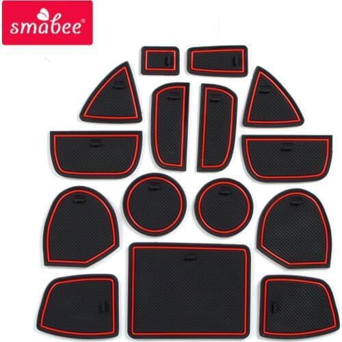 Smabee Anti-Slip Gate Slot Mat for Jeep Grand Cherokee WK2 2011 - 2021 2019 2018 2017 2016 2015 2014 Accessories Non-slip mats