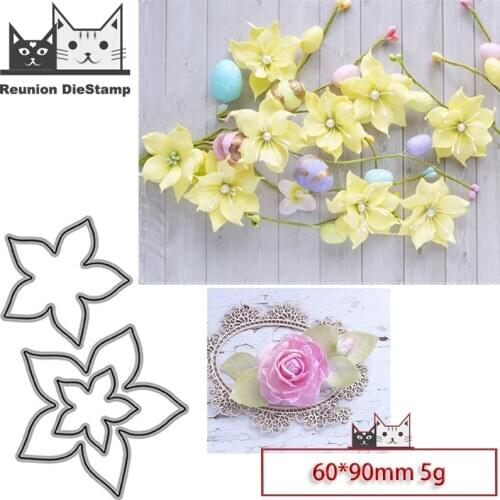 New Dies For 2020 Pentagram flowers Metal Cutting Dies Embossing Scrapbooking Stencil Craft Cut Dies For DIY Card Handmade