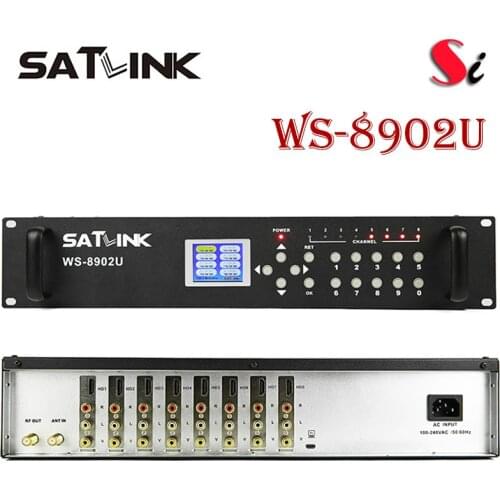 Original Satlink ws-8902U 6/ 8/ 10/ 12 HDMI/AV Input Routes DVB-T modulator