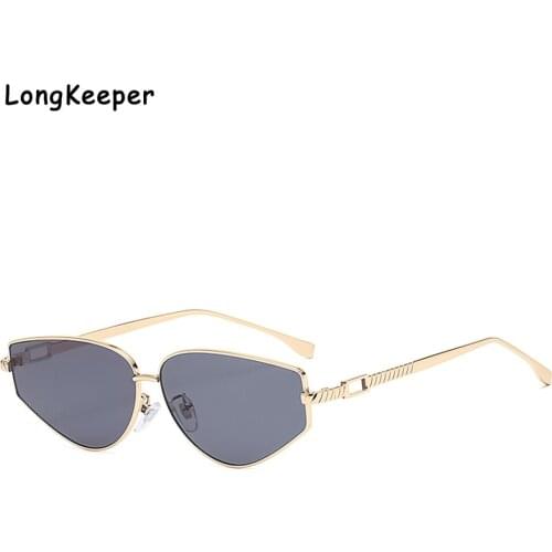 2021 Fashion Oval Cat Eye Sunglasses For Women Men Vintage Alloy High Quality Sun Glasses Lady Black Pink Goggle Driving Shades