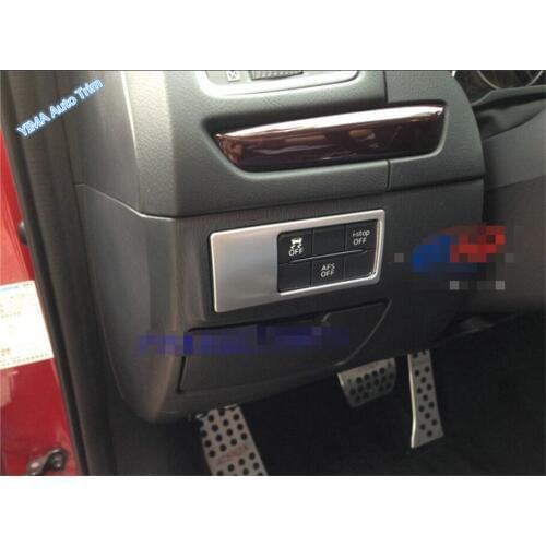 Lapetus Front Head Lights Headlight Headlamp Switches Button Cover Trim 1 Pcs Fit For Mazda 6 Sedan & Wagon 2013 2014 2015 ABS