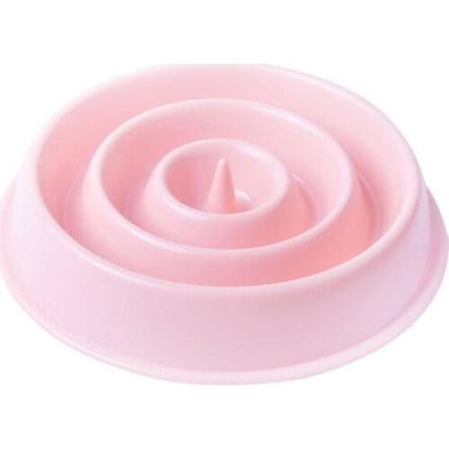 Pet Supplies Indoor Dog Accessories New Pink Puppies Anti-choke Dog Slow Food Bowl Plastic Feeder Blue Durable Dog Water Bottle