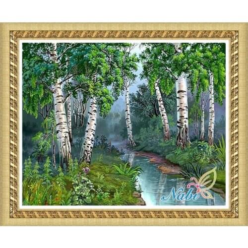 Nature Modular 3d diy beadwork 2802R - Round Diamond embroidery cross stitch diamond mosaic painting