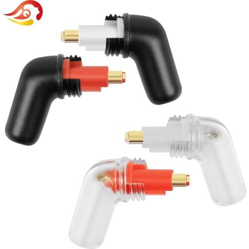 QYFANG Gold Plated Copper Earphone Pin Bend Plug Wire Connector Metal Adapter For MDR EX1000/800/600/7550 EXK HiFi Headphone
