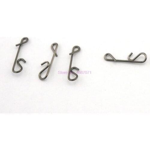 500pack 100pcs Fishing Line Wire Braid Knotless Connector Fishing Lure Hook Barrel Solid Ring Swivel Carp Accessory Fish Tackle