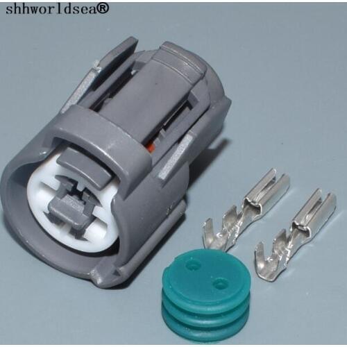 Shhworldsea 100sets 2.0mm 2pin 2way Intake Air Temperature Plug Pigtail Sensor Integra Case For Honda Civic 6189-0156