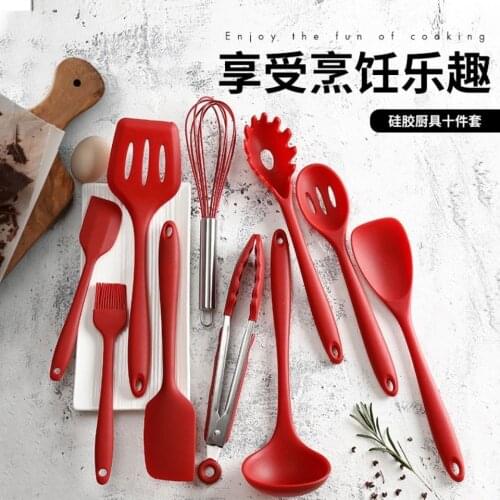 Silicone Spatula Turner, Slotted spoon, Ladle, Spoon, Spoon Spatula, Spooula, Spatula, Basting brush Silicone Kitchenware 4.9